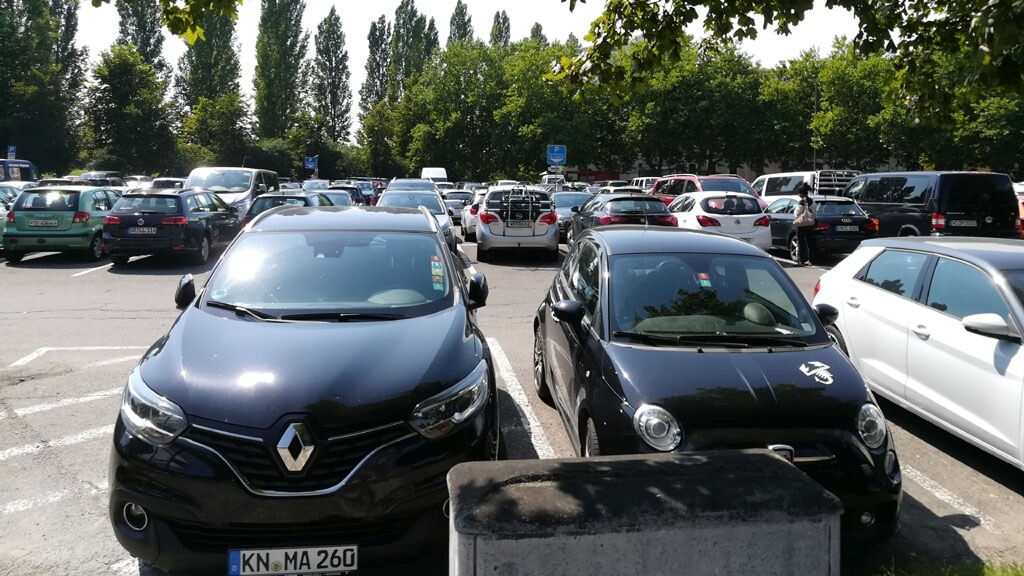 Döbele-Parkplatz am 21.7.2020 (c) Harald Borges