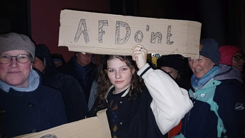 Kundgebung gegen Rechtsextremismus – für Zusammenhalt und Demokratie 24.01.2024 © Harald Borges
