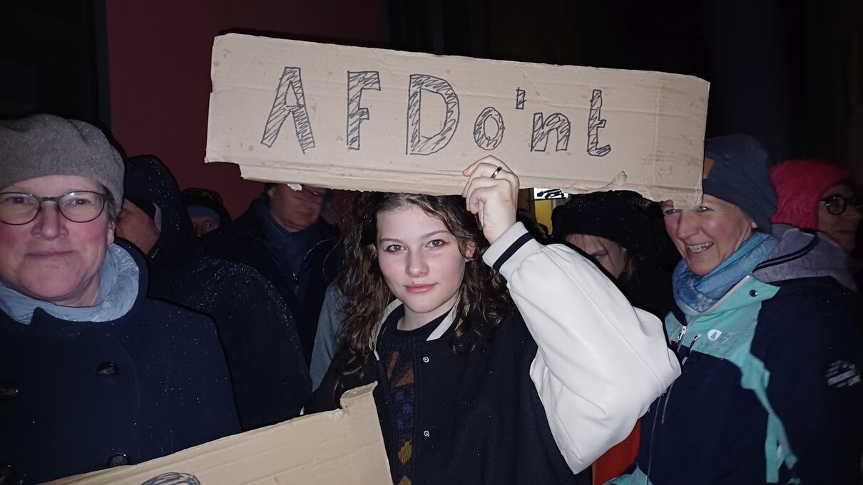 Kundgebung gegen Rechtsextremismus, Konstanz 24.01.2024 © Harald Borges