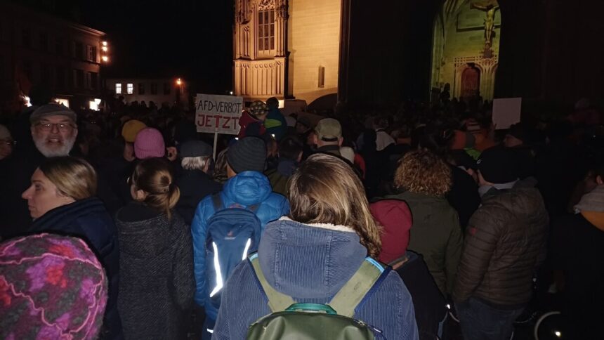 Demo gegen rechts, AfD, Konstanz 24.01.2024 © Harald Borges