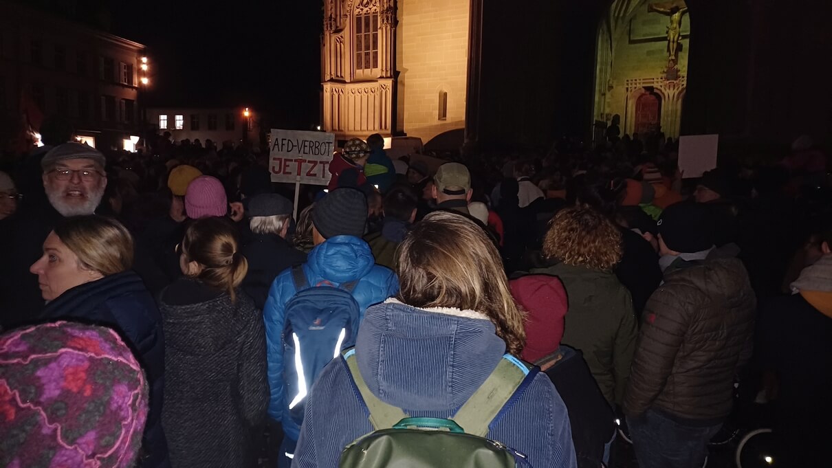 Kundgebung gegen Rechtsextremismus, Konstanz 24.01.2024 © Harald Borges
