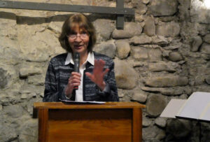 Aleida Assmann bei der Eröffnung der Ausstellung