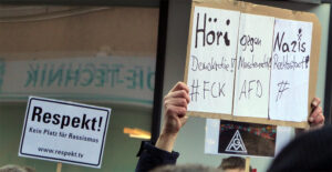 Demo gegen rechts,. Singen 27. Januar 2024 ©PitWuhrer